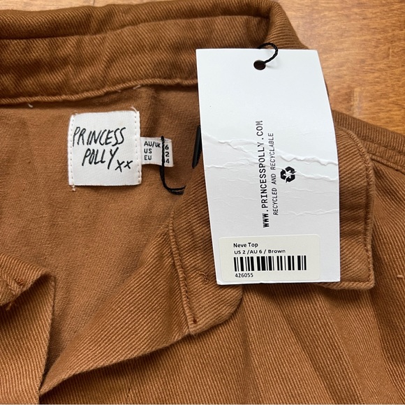 Princess Polly Brown Neve Top - Picture 7 of 7